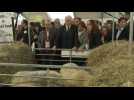 Michel Barnier au salon de l'élevage de Cournon-d'Auvergne (Puy-de-Dôme)