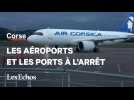 « On a passé la nuit à l'aéroport » : en Corse, une grève perturbe les trafics aériens et maritime