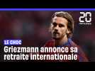 Antoine Griezmann annonce son départ de l'équipe de France #shorts