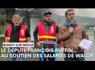 François Ruffin en visite à l'usine Walor, de Bogny-sur-Meuse