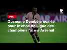 VIDÉO. PSG. Ousmane Dembélé écarté pour le choc de Ligue des champions face à Arsenal