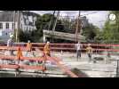 VIDÉO. Impressionnant ! Ils découpent ce pont historique de Quimper