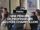 Une pénurie de professeurs au lycée Champollion de Figeac