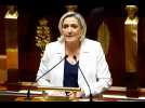 VIDÉO. Discours de politique générale : Marine Le Pen demande une nouvelle loi immigration