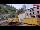 En friche, l'ancien hôpital de Tournon-sur-Rhône est démoli