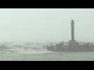 High waves hitting Taiwan coast as Typhoon Gaemi nears