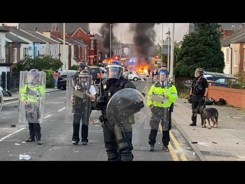 Unrest on streets of Southport, UK, day after fatal stabbing attack