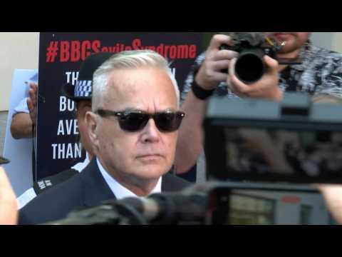 Ex-BBC anchor Huw Edwards leaves court after guilty plea