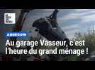 Comme tous les ans, le garage Vasseur fait du tri dans sa casse, l'heure du grand ménage !