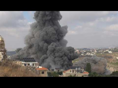 Smoke billows following deadly Israeli strike on south Lebanon