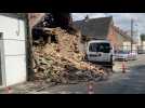 Achicourt : le mur d'un bâtiment s'effondre dans la rue Victor-Hugo