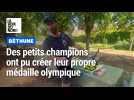 Au Parc du Perroy, des petits champions ont pu créer leur propre médaille olympique