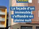 À Oissel, une partie de la façade d'un immeuble s'effondre en pleine nuit