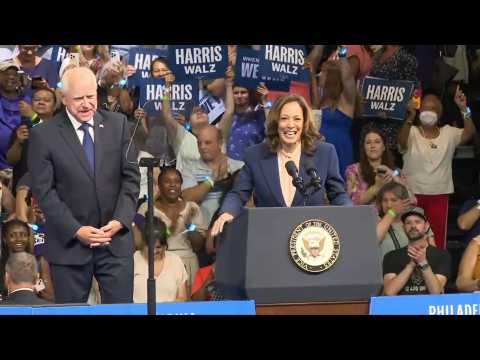 Kamala Harris, Tim Walz make first joint campaign appearance