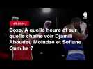 VIDÉO. JO 2024 - Boxe. À quelle heure et sur quelle chaîne voir Djamili Aboudou Moindze et Sofiane Oumiha ?