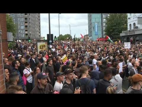 Counter-protesters gather in London as UK fears more far-right riots