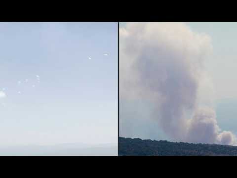 Smoke rises over Golan after rocket attack from Lebanon