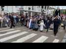 500 jeunes Bretons défilent à la Grande parade du Festival Interceltique de Lorient