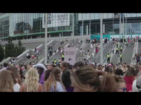 Taylor Swift fans gather outside Wembley as singer returns to stage after foiled terror plot