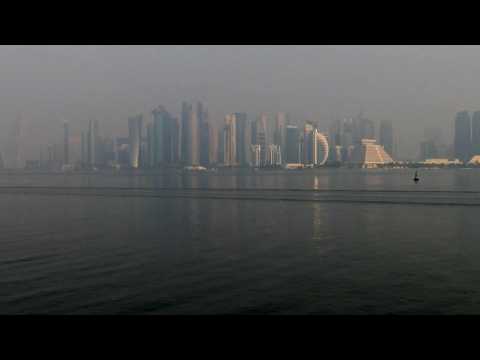 Doha skyline ahead of Gaza ceasefire talks