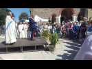 Le Touquet : le maire, Daniel Fasquelle, rend hommage à Jacques Noyer, anciennement prêtre au Touquet, et inaugure le parvis à son nom.