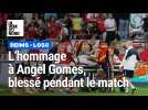 Foot, Reims - Lille, hommage à Angel Gomes