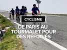 Les cyclistes du Reborn Trip au Tourmalet