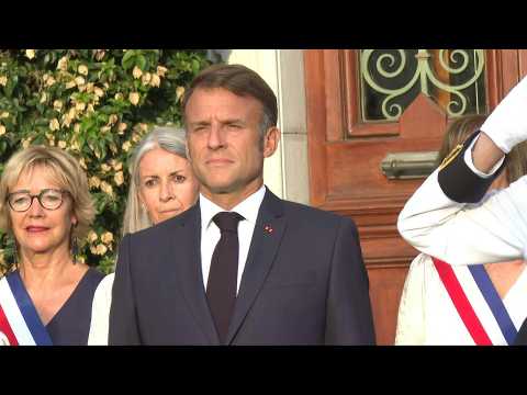 Macron attends the 80th anniversary of the liberation of Bormes-les-Mimosas