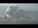 Smoke billows over south Lebanese village after Israeli airstrike