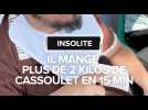 Il mange plus de 2 kilos de cassoulet en 15 minutes