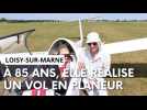 A 85 ans, cette Marnaise réalise son rêve et fait un baptême de l'air en planeur