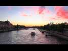 VIDÉO. Le magnifique coucher de soleil sur la Seine pendant la cérémonie de clôture