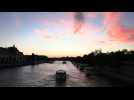 Sunset over the Seine as Paris Olympics closing ceremony begins