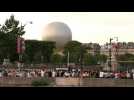 Olympic cauldron extinguished during closing ceremony