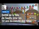 Défilé de la fête de Saulty pour les 50 ans du comité des fêtes