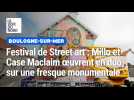 Festival de Street art à Boulogne : Millo et Case Maclaim oeuvrent de concert place de France