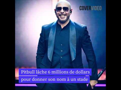 VIDEO : Pitbull lche 6 millions de dollars pour donner son nom  un stade de Miami