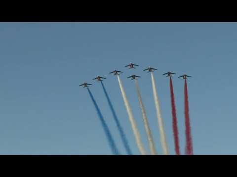 Patrouille de France flyover Paris closes 80th anniversary of liberation in WWII celebrations