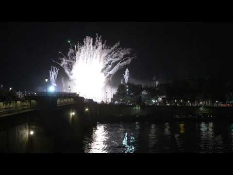 Fireworks erupt over Paris Paralympics opening ceremony