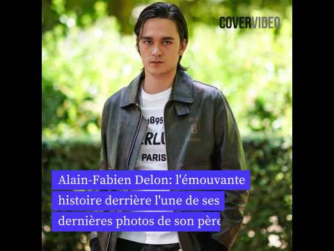 VIDEO : Alain-Fabien Delon: l'mouvante histoire derrire l'une de ses dernires photos de son pre