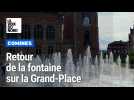 Retour fontaine sur grand place de Comines