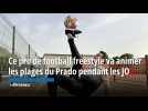 Johan Trambouze, professionnel de football freestyle va animer les plages du Prado pendant les JO