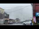 Heavy rain lashes Taiwan's Suao as Typhoon Gaemi nears (2)