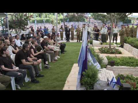 Funeral of Israeli soldier after body recovered from Gaza