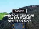 Aveyron : ce radar, recouvert par des bottes de foin, n'a pas flashé depuis six mois