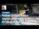 Cours de natation pour adultes : Nathan Carlier, maître nageur à la piscine Louis Poncet de Raismes