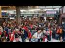 Attacks on the TGV network: images of passengers waiting in Montparnasse