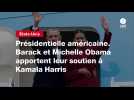 VIDEO. Présidentielle américaine. Barack et Michelle Obama apportent leur soutien à Kamala Harris