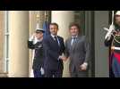 Emmanuel Macron welcomes Argentinian President Milei to Elysee Palace