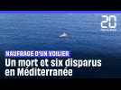 Italie : Un mort et six disparus dans le naufrage d'un voilier balayé par une trombe marine